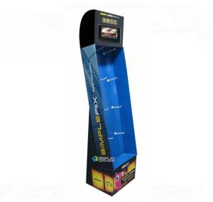 supermarket retail products commercial display stand with hooks
