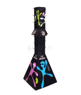 Factory direct sales double side hook paper display rack for accessories or cosmetics