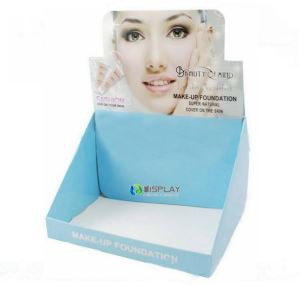 Cosmetic Cardboard Printed Paper tabletop Display box for supermarket