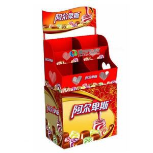Custom POP Food Candy Corrugated Cardboard Floor Display