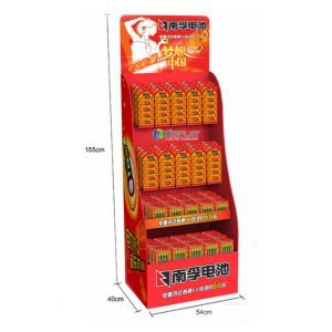4-Tier Corrugated Cardboard Floor Display Racks