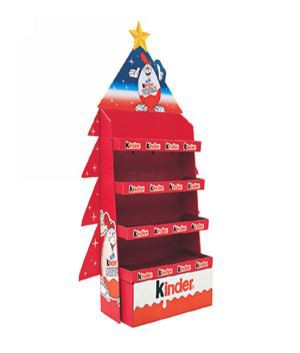 Custom Retail Store Paper Display Racks Promotion Free Standing