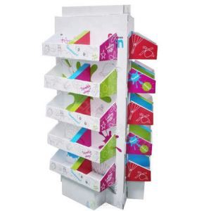 Professional Cardboard Display Manufacturer, Paper Display Shelf with Multi-Side
