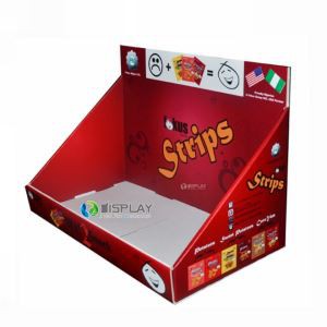 Cardboard Paper Box Counter Display Box Desk Top Display Case