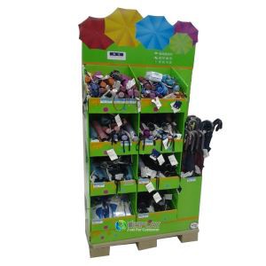 Cardboard Pallet Display, Retail Display. Umbrella Pallet Display