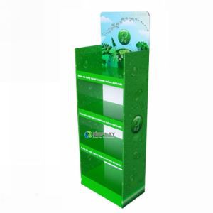 Shenzhen Manufactural Cheap Foldable Cardboard Display Stand Floor for Cosmetics