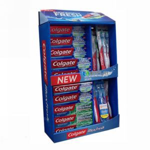 Custom POP Pos Retail Store Floor Toothpaste tooth brush Display Stand