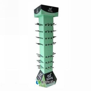 China Manufacturer Cardboard Retail Display with Hooks