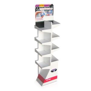 custom high quality corrugated paper displays, cardboard display stand, paper display with tiers