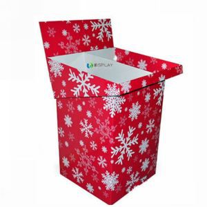 Custom POP UP Promotional Cardboard Paper Retail Recycling Dump Impulse Bins Corrugated Display