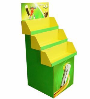 Professional Cardboard Display Stand, Paper Display Rack,Supermarket Shelf