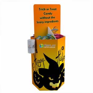 Customized Cardboard magazine dump bin display stand
