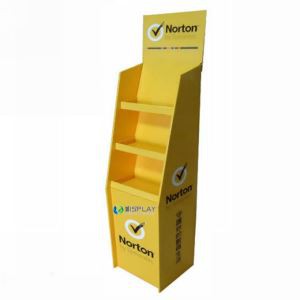 POS Paper Floor Cardboard Compartment Display Stand