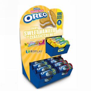Biscuit cardboard counter small display stand