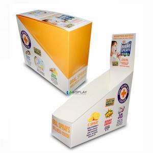 Promotion Cardboard Paper Display Stand with Cmyk Printing for Health Care Product