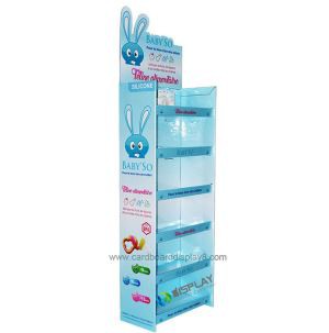 Custom Supermarket and Grocery Store cardboard shelf floor display for baby products