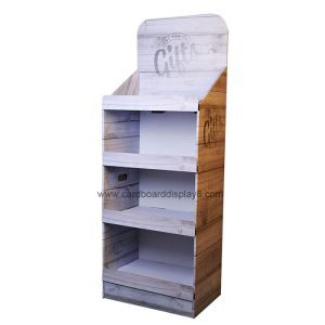 4 Shelves Custom Retail Cardboard Heavy-duty K5 Corrugated Floor Display for liquor/bottle/energy drink/can/juice/wine