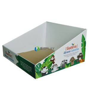 corrugate countertop display box for market toys promotion