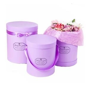 Custom Printing Round Flower Packaging Box