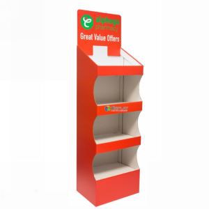 Shampoo Floor Display Stand, Paper Display, Cardboard Display Stand