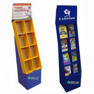 4 Tier Cardboard Pop Display Stand for Kids Book