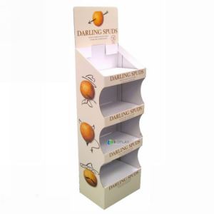 Pop Floor Display Paper Display Stand with Cmyk Printing