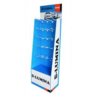 Custom Retail Hook Cardboard Display Stand in Store and Supermarket