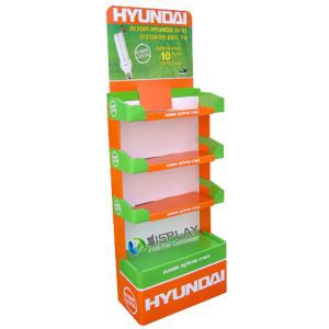 Custom corrugated cardboard folded POP folded floor shelfves displays