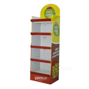 Corrugated Cardboard POP Floor Stand Shelf Displays