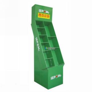 POS Floor Corrugated Stand Cardboard Display
