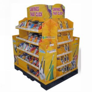 Pallet Pop up Patented Traditional Cardboard Display stands