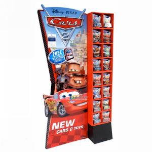 Free Standing Corrugated Cardboard Compartment Stand for Toys Display