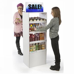 Pop Cardboard Paper Display Rack Stand for Bottles