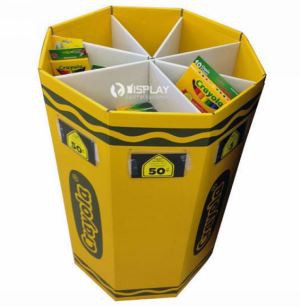 Professional Manufacture Cardboard Dump Bins,Pop Corrugated Display Bins with Dividers