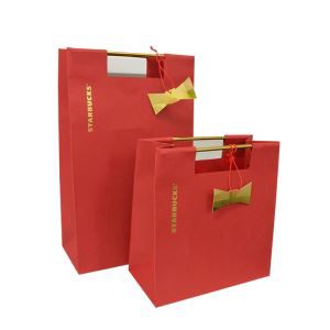 Paper Board High Quality Fashionable Packaging Bags For Starbucks