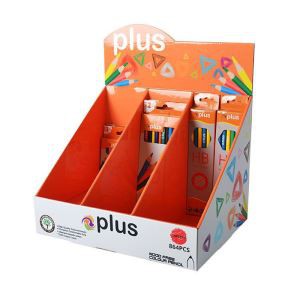 PDQ Custom Print Cardboard Counter Top Display For Crayon/ Color Pencils/ Children Early Education
