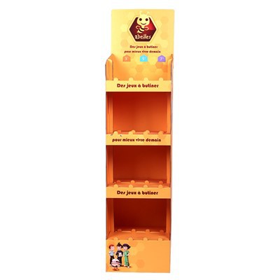 Personalized Custom Design Factory Price Retail Store Supermarket Shelves Folding Corrugated Cardboard Honey Candy Display Racks