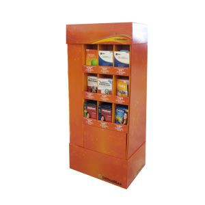 Pet Suppiles Retail Cardboard Floor Display Rack