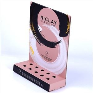 POP Cosmetic Cardboard Pdq Makeup Counter Display Stand