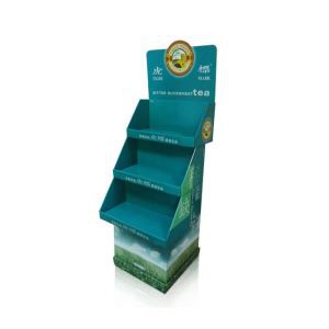 POP/POS Cardboard Tea Display Stand Cardboard Retail Products Floor