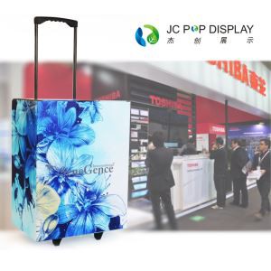 Totem Cardboard Trolley Box Exhibition Advertisement