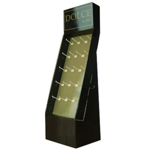Pop Up Cardboard Display Stand Customized Cardboard Hanging Hook Display Stand