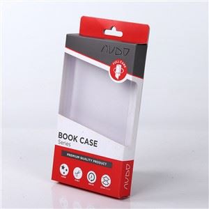 Premium Quality Book Case Box Cheap Paper Card Box Packaging With Clear Window And Hanging Hole