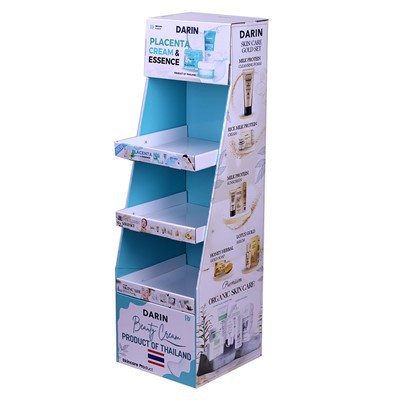 Promotional Display Cardboard Make Up Displays In Cardboard Cosmetics/Makeup Display Rack