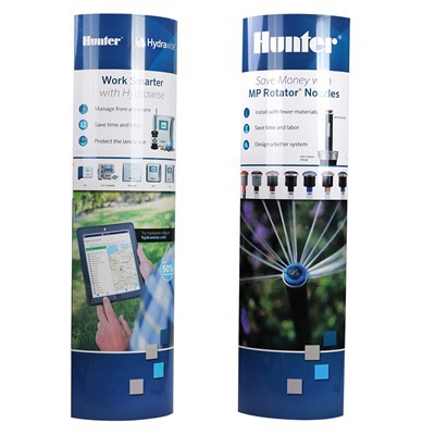 Promotional POP Cardboard Totem Display Stand Banner Poster