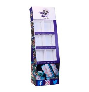 Cardboard Floor Display Stand Upper Upscale for Magazine Book