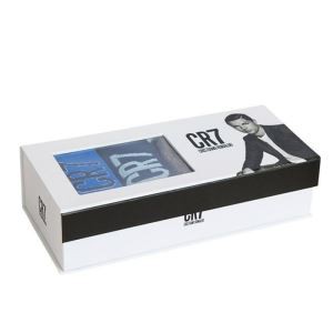 PVC Window Art Card Box Sock Paper Packaging Box For Man's Socks Retail Shops