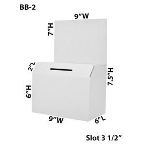 Recyclable Template Simple Cardboard Donation Box Counter For Charity Use