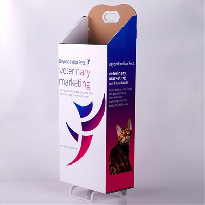 Recycle Custom Design Paper Trolley Box Paper Trolley Carton Box For Advertising