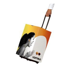 Recycle Paper Trolley With Wheel And Handle For Advertising Trade Show